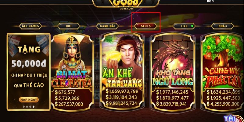 Top game nổ hũ Go88 hot nhất phải tham gia