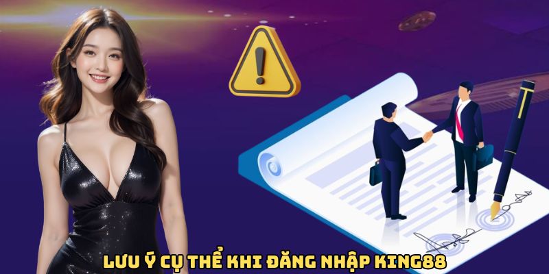 Lưu ý cụ thể khi đăng nhập King88