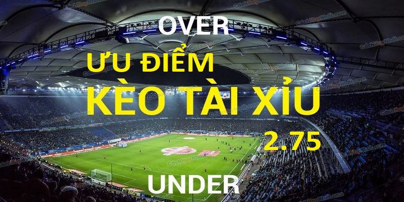 Ưu điểm khi chơi cược Tài Xỉu 2 3/4
